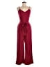 Shein 100% Polyester Solid Burgundy Red Jumpsuit Size 6 - photo 1