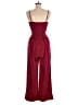 Shein 100% Polyester Solid Burgundy Red Jumpsuit Size 6 - photo 2