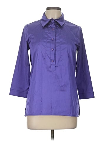 Leggiadro 3/4 Sleeve Button-Down Shirt (view 1)