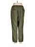 Point Sur Solid Green Linen Pants Size 10 - photo 2