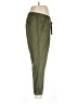 Point Sur Solid Green Linen Pants Size 10 - photo 4