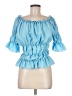 Unbranded Blue Short Sleeve Blouse Size M - photo 1