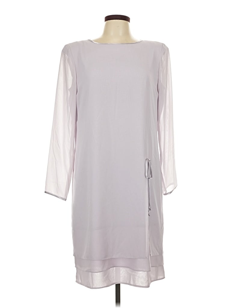 Pre-owned Liz Claiborne Casual Dress In Gray