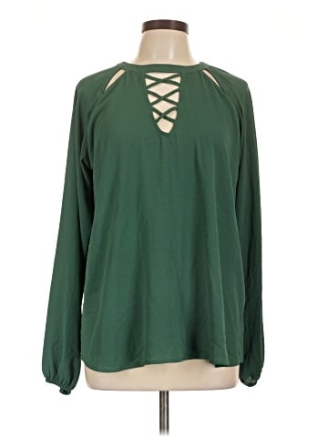 H.I.P. Happening in the Present Long Sleeve Blouse (view 1)