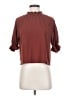 TeXTURE & THREAD Madewell Burgundy 3/4 Sleeve Blouse Size XS - photo 1
