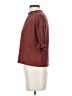 TeXTURE & THREAD Madewell Burgundy 3/4 Sleeve Blouse Size XS - photo 5
