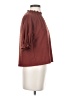 TeXTURE & THREAD Madewell Burgundy 3/4 Sleeve Blouse Size XS - photo 4