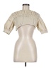 Shein Ivory Short Sleeve Blouse Size 6 - photo 1