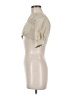 Shein Ivory Short Sleeve Blouse Size 6 - photo 5