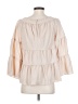 Rebecca Taylor Tan 3/4 Sleeve Blouse Size S - photo 2