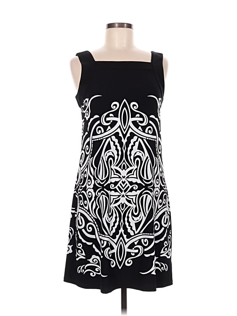 Pre-owned Style & Co Casual Dress In Black