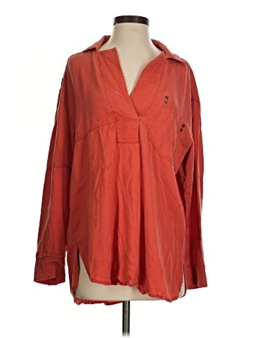 Tru Luxe Jeans Long Sleeve Blouse (view 1)