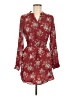 Forever 21 100% Polyester Burgundy Long Sleeve Blouse Size M - photo 1
