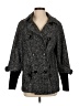 Calvin Klein Chevron-herringbone Gray Coat Size 4 - photo 1