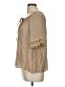 Shein Tan Short Sleeve Blouse Size 6 - photo 5