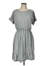 SJS Solid Gray Casual Dress Size L - photo 1