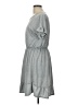 SJS Solid Gray Casual Dress Size L - photo 5