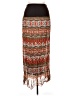 rue21 100% Polyester Print Brown Casual Skirt Size XL - photo 1