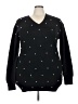 Assorted Brands Polka Dots Black Pullover Sweater Size 3X - photo 1