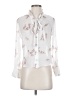 Zimmermann 100% Ramie Floral White 3/4 Sleeve Blouse Size 4 Petite (0) - photo 1