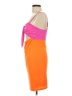 Shein Color Block Orange Cocktail Dress Size 12 - photo 5