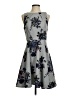 Elle Floral Gray Cocktail Dress Size 4 - photo 1