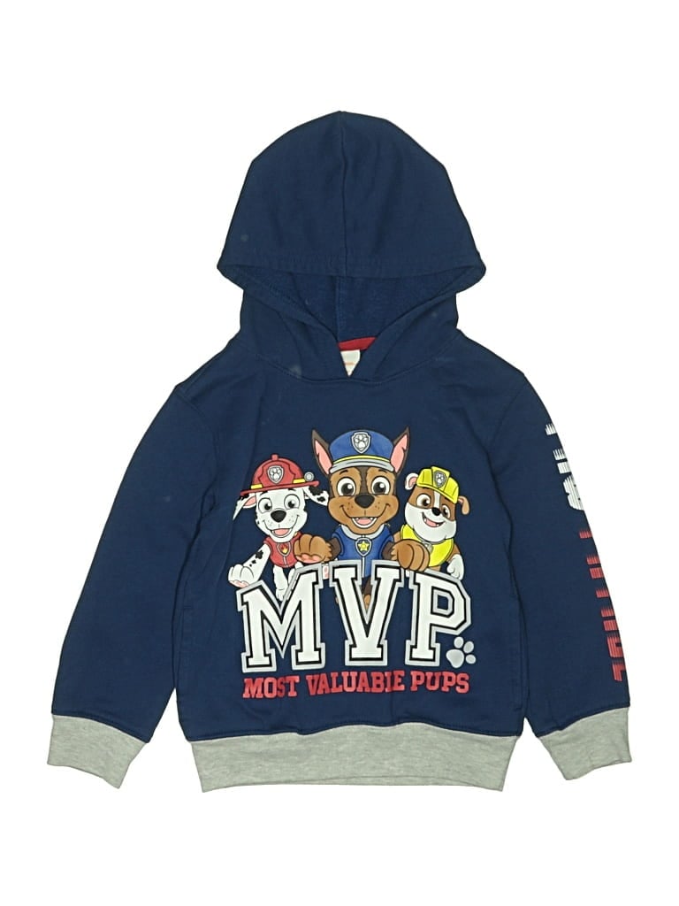 Pre-owned Nickelodeon Kids' Pullover Hoodie In Blue