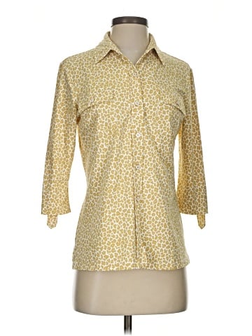 J. McLaughlin 3/4 Sleeve Button-Down Shirt (view 1)