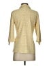 J. McLaughlin Animal Print Yellow 3/4 Sleeve Button-Down Shirt Size S - photo 2