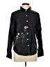 Unbranded 100% Polyester Floral Black Long Sleeve Blouse Size L - photo 1