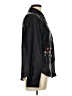Unbranded 100% Polyester Floral Black Long Sleeve Blouse Size L - photo 4
