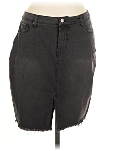 Faded Glory Denim Skirt (view 1)