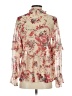 Sundance 100% Polyester Floral Ivory 3/4 Sleeve Blouse Size XS - photo 2