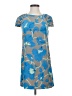 Tibi 100% Silk Print Blue Casual Dress Size 2 - photo 1