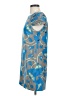 Tibi 100% Silk Print Blue Casual Dress Size 2 - photo 5
