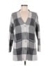 Matilda Jane Checkered-gingham Gray Cardigan Size M - photo 1