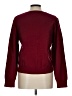 CALVIN KLEIN JEANS Solid Burgundy Pullover Sweater Size L - photo 2