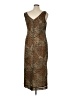 M.H.M. Melissa Harper 100% Polyester Animal Print Brown Cocktail Dress Size 14 - photo 2