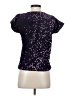 Jennifer Lopez 100% Polyester Purple Short Sleeve Blouse Size XS - photo 2