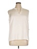 Bar III 100% Polyester Ivory Sleeveless Blouse Size XL - photo 1