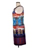 Studio One Graphic Aztec Or Tribal Print Floral Ombre Paisley Tropical Multi Color Blue Cocktail Dress Size L - photo 5