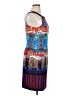 Studio One Graphic Aztec Or Tribal Print Floral Ombre Paisley Tropical Multi Color Blue Cocktail Dress Size L - photo 4