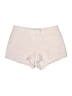 Theory 100% Silk Solid Ivory Purple Shorts Size 10 - photo 1