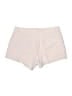 Theory 100% Silk Solid Ivory Purple Shorts Size 10 - photo 2