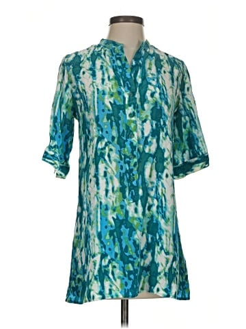 Tucker Short Sleeve Silk Top (view 1)