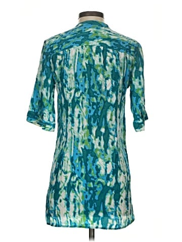Tucker Short Sleeve Silk Top (view 2)