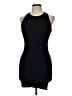 MNG Solid Black Cocktail Dress Size 6 - photo 1