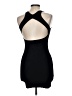 MNG Solid Black Cocktail Dress Size 6 - photo 2