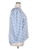 Ann Taylor LOFT 100% Polyester Blue 3/4 Sleeve Blouse Size XXL - photo 4
