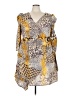 Shein Curve Animal Print Yellow Cocktail Dress Size 20 Plus (4) - photo 1